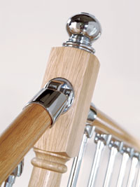 Axxys chrome newel cap