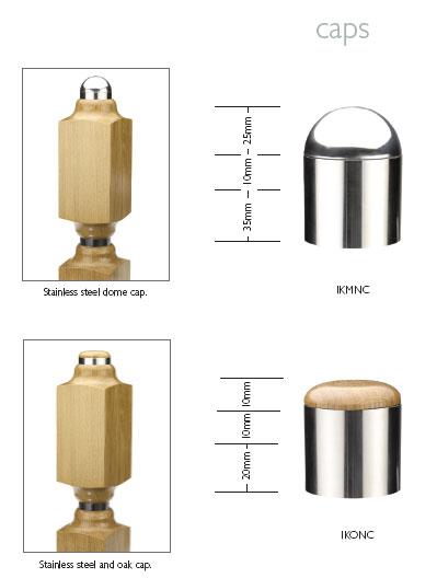 Ikon newel caps